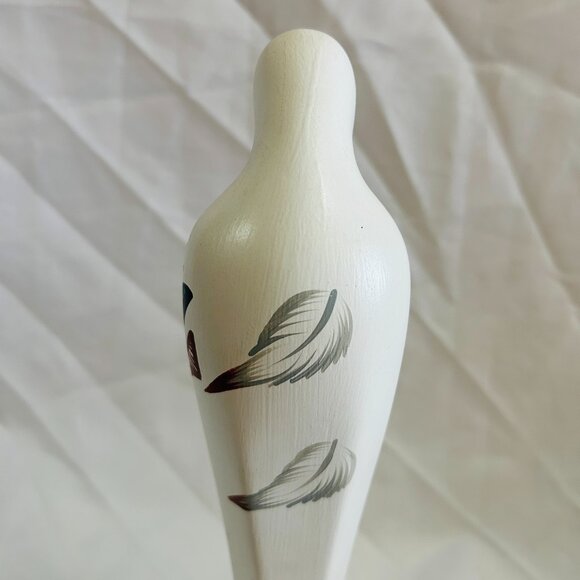 Navajo Virgin Mary Figurine Madonna Southwest Hand Painted Ceramic Signed 13" - Picture 7 of 16